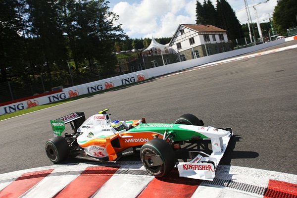 Giancarlo Fisichella získal pro Force India první pole position!