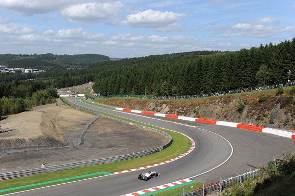 Pod tratí ve Spa-Francorchamps se propadl tunel