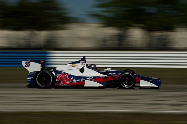Marco Andretti vyhrál na mokru první trénink v Long Beach Marco Andretti vyhrál na mokru první trénink v Long Beach