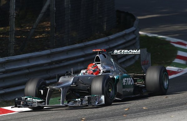 Schumacher otevřel italský víkend nejrychlejším časem