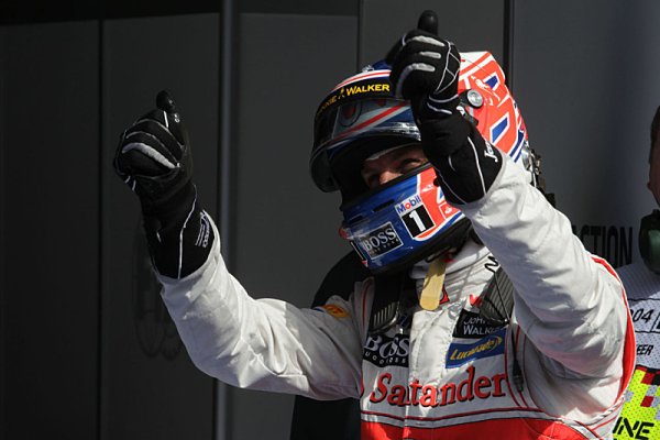 Button vybojoval svou první pole position pro McLaren