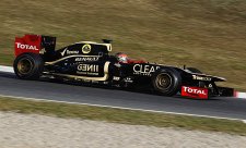 Grosjean a Lotus stále udávají tempo testů v Barceloně
