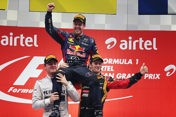 Vettel v Indii slaví čtvrtý titul mista světa!