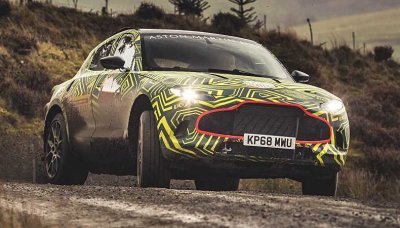 Aston Martin DBX na prvních fotografiích