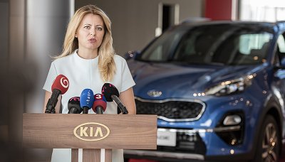 Čaputová navštívila žilinský závod značky Kia