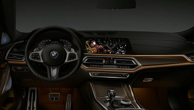 Vánoční a novoroční poselství od BMW přímo do vozu