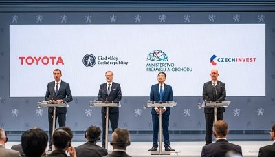 Toyota bude v Kolíně vyrábět nový bateriový elektromobil